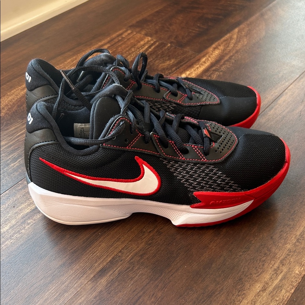 Nike Black and Red Sneakers with White Accents